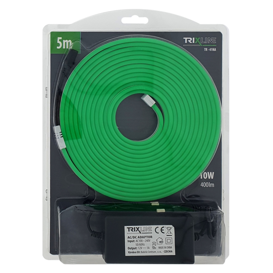 LED Elastīga josla NEON LED/10W/230V 5 m IP65 zaļa