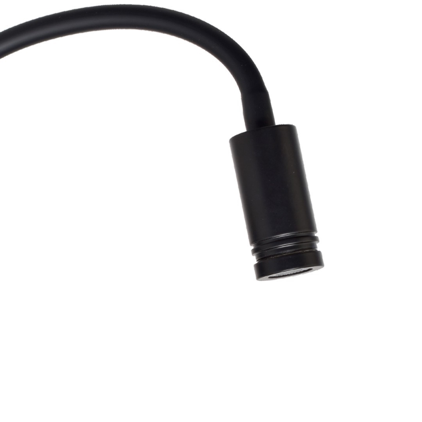 LED elastīga sienas lampa BASE 1xLED/8W+1xLED/2W/230V melna/sudraba