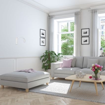 LED elastīga sienas lampiņa ar USB BASE LED/8W+LED/2W/230V balta