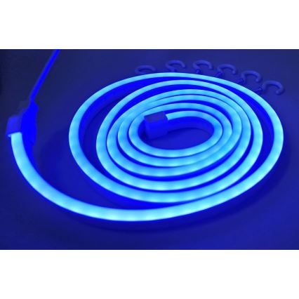 LED Elastīgs josla NEON LED/5V USB 1,8 m zila