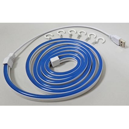 LED Elastīgs josla NEON LED/5V USB 1,8 m zila