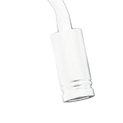 LED Elastīgs wall maza lampa ar USB BASE 1xLED/8W+1xLED/2W/230V balta/sudraba