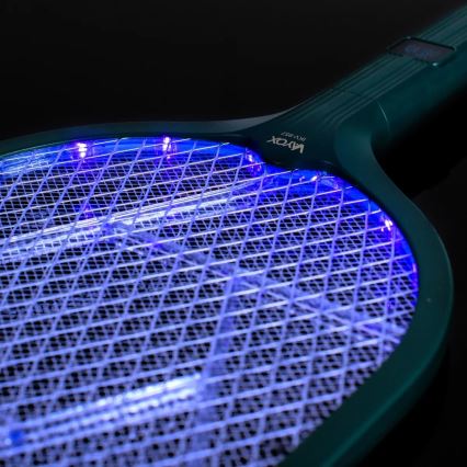 LED Elektriskais kukaiņu slazds 2in1 ar LCD displeju 1200 mAh/5V zaļš