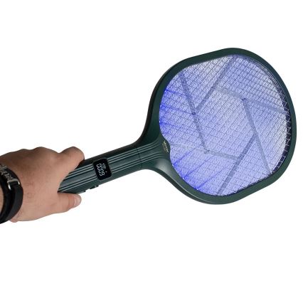 LED Elektriskais kukaiņu slazds 2in1 ar LCD displeju 1200 mAh/5V zaļš
