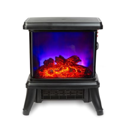 LED elektriskais kamīns ar apkuri, 1500 W, 230 V