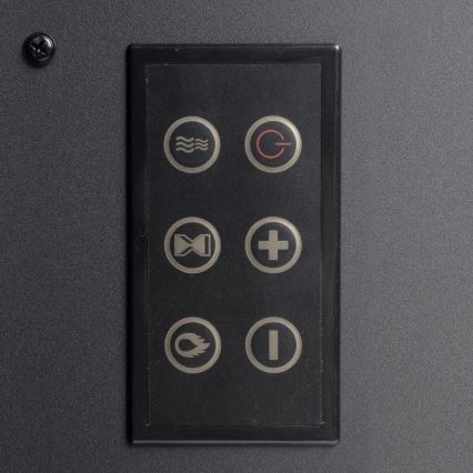 LED elektriskais kamīns ar apkuri LED/2000W/230V + tālvadība