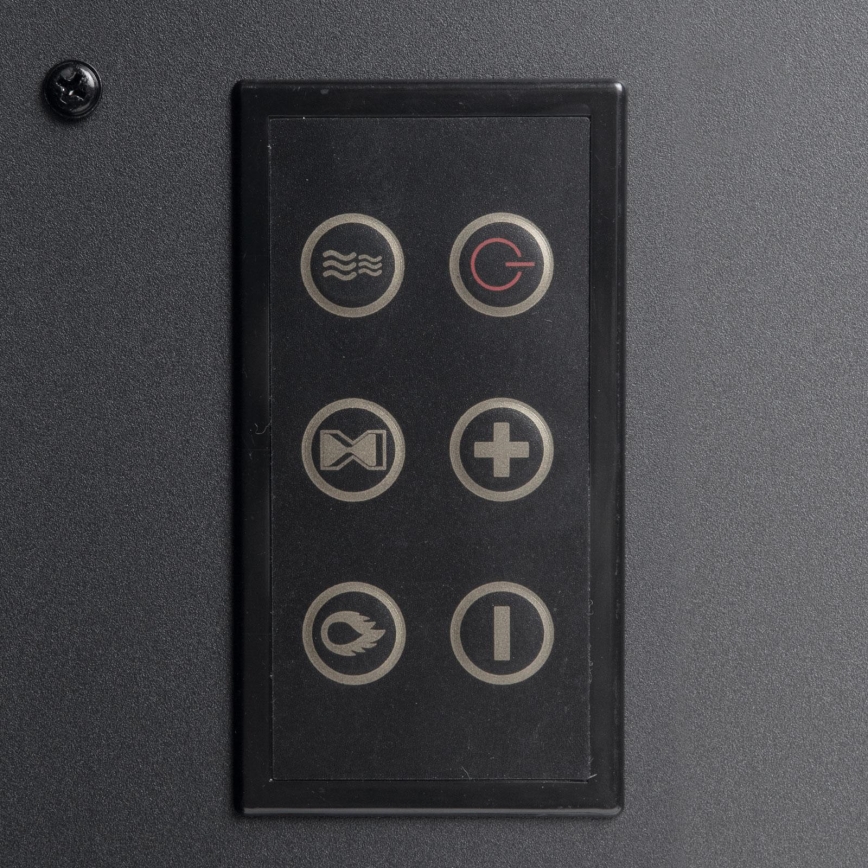 LED elektriskais kamīns ar apkuri LED/2000W/230V + tālvadība