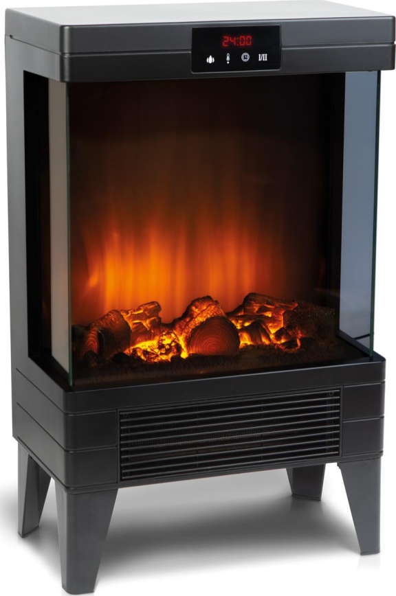 LED elektriskais kamīns ar apkuri LED/2000W/230V + tālvadības pults