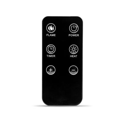 LED elektriskais kamīns ar apkuri LED/2000W/230V + tālvadības pults