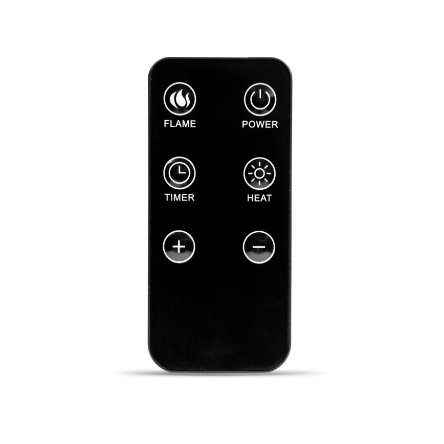 LED elektriskais kamīns ar apkuri LED/2000W/230V + tālvadības pults