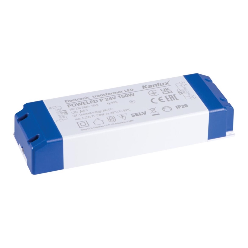 LED Elektriskais transformators 150W/24V
