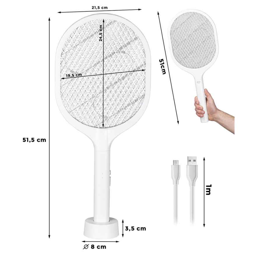 LED Elektrisks insektu slazds 2in1 800 mAh/5V