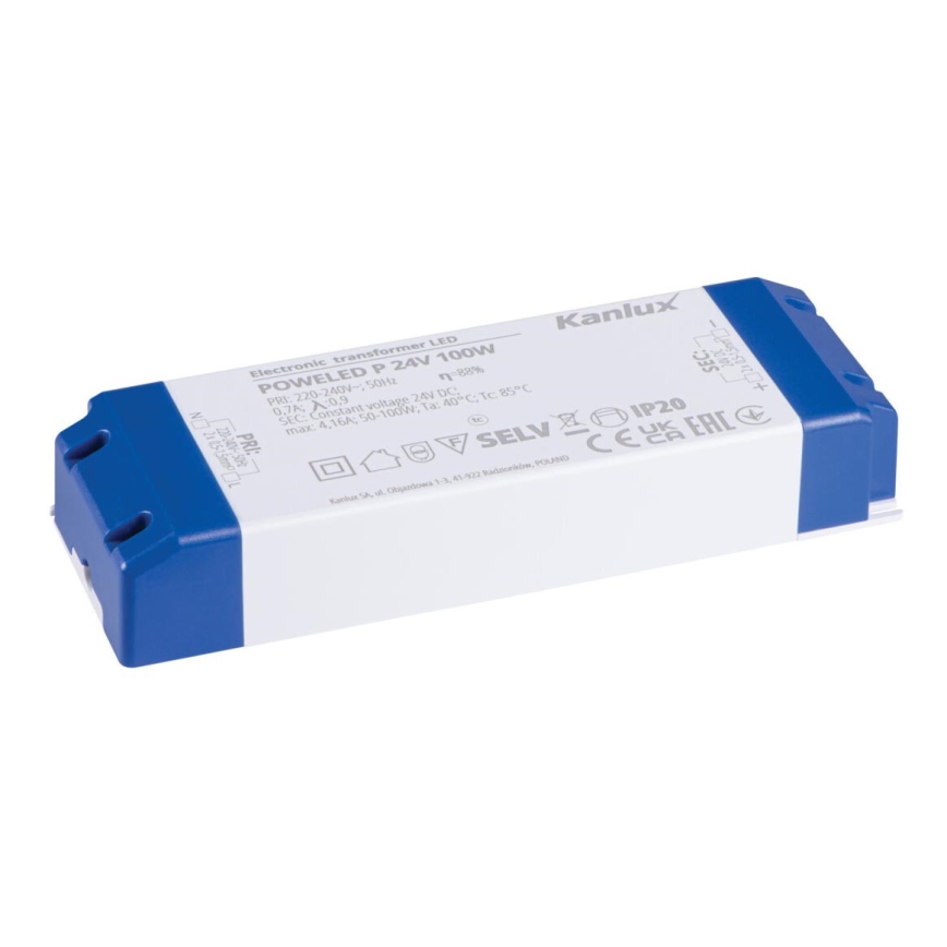 LED Elektroniskais transformators 100W/24V