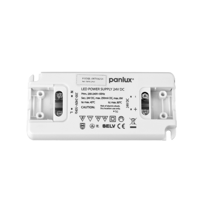 LED elektroniskais transformātors 6W/230/24V