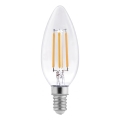 LED filamenta spuldze C37 E14/6W/230V 3000K