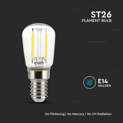 LED filamenta spuldze ST26 E14/2W/230V 3000K