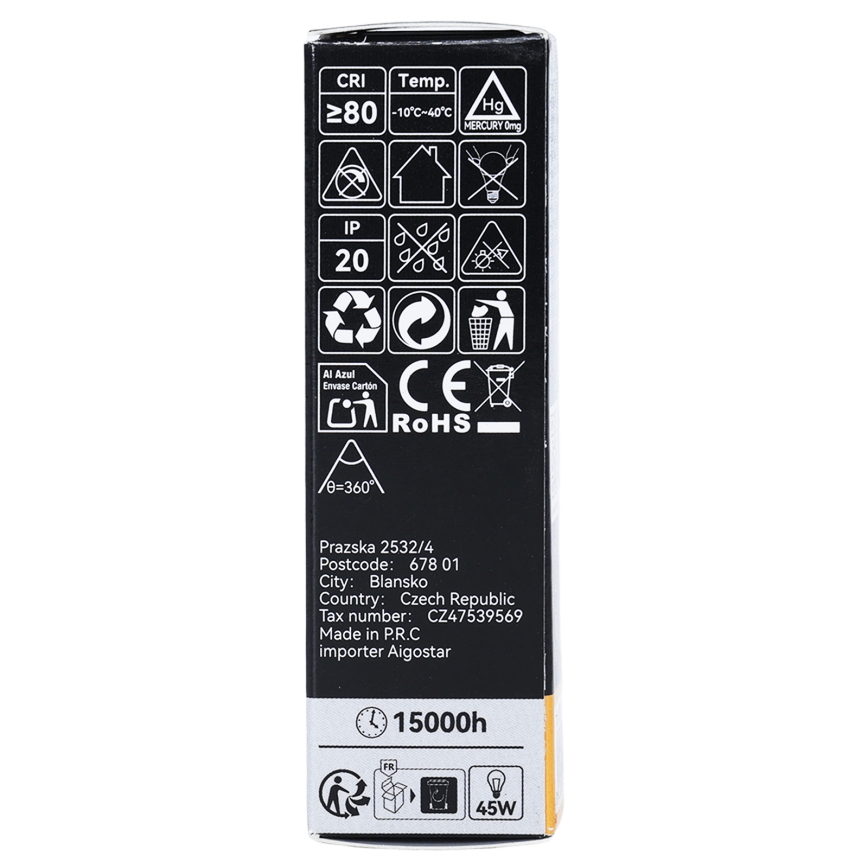 LED filamenta spuldze T25 E14/6W/230V 3000K - BRILAGI