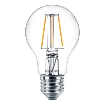 LED filamentu spuldze Philips E27/4,3W/230V 4000K