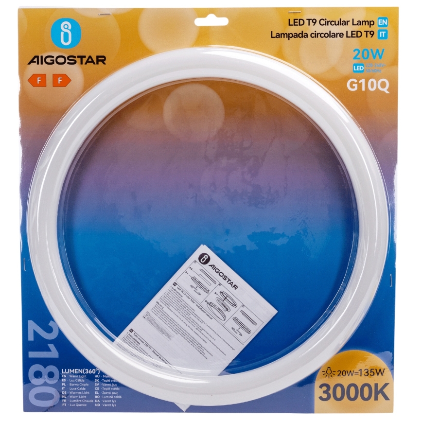 LED fluorescējošā caurule G10q/20W/230V 3000K - Aigostar