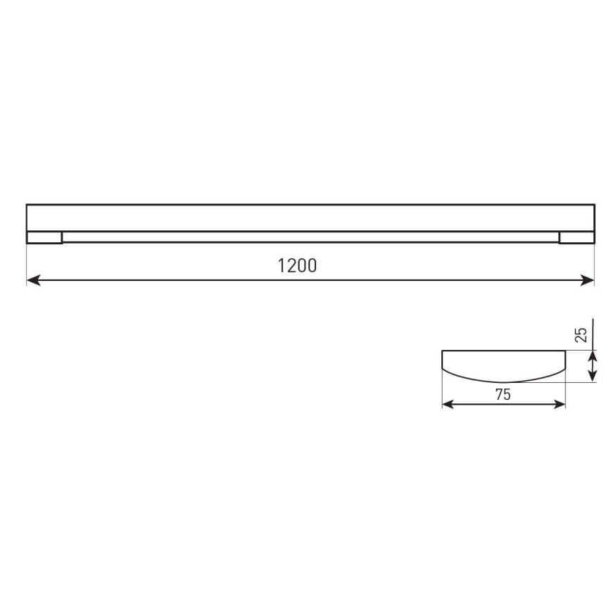 Aptumšojams LED neona gaismeklis DAISY RIBBON LED/20/30/40W/230V 3000/4300/6500K 120 cm balts