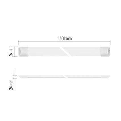 LED fluorescējošais gaismeklis MINO LED/50W/230V 4000K 150 cm