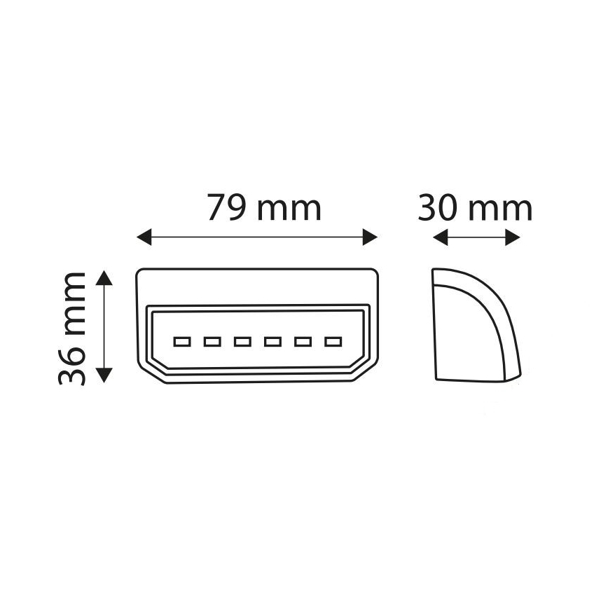 LED Gaismas atstarotājs LICE LED/0,2W/12-24V IP67