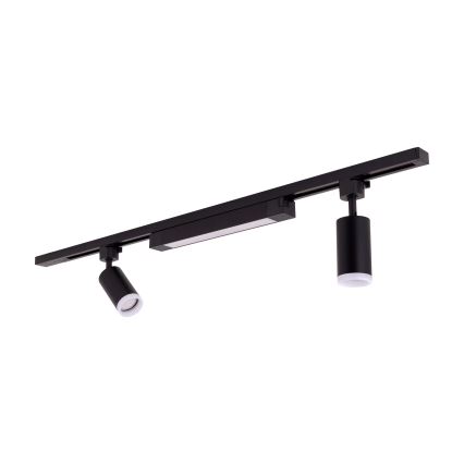 LED gaismas punkts pie sliedes sistēmas TRACER 2xGU10/10W/230V + LED/20W 1 m melns
