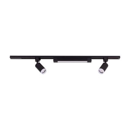 LED gaismas punkts pie sliedes sistēmas TRACER 2xGU10/10W/230V + LED/20W 1 m melns