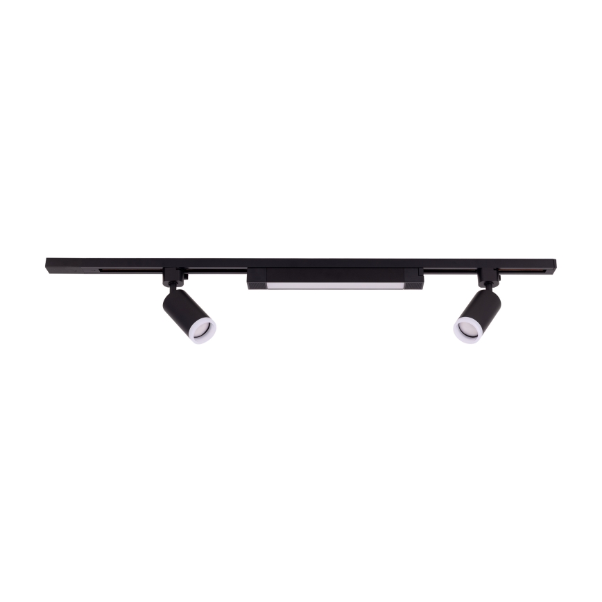 LED gaismas punkts pie sliedes sistēmas TRACER 2xGU10/10W/230V + LED/20W 1 m melns