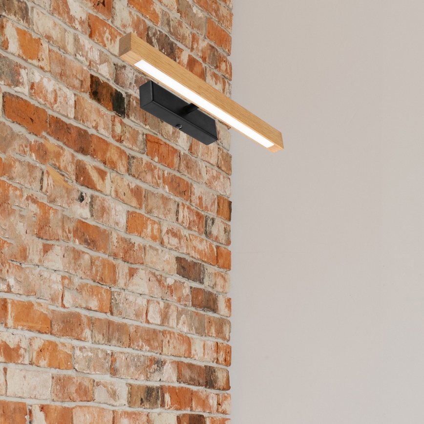 LED gaismeklis gleznām VERDE LED/5,5W/230V 3000K 46 cm ozols/melns