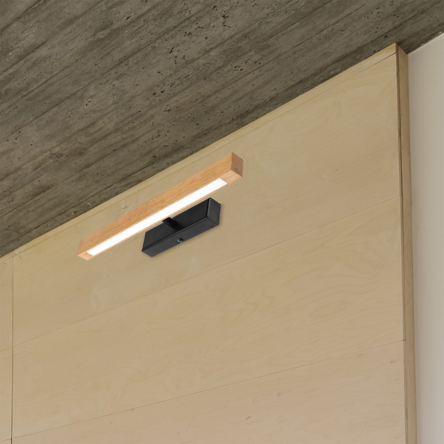 LED gaismeklis gleznām VERDE LED/5,5W/230V 3000K 46 cm ozols/melns