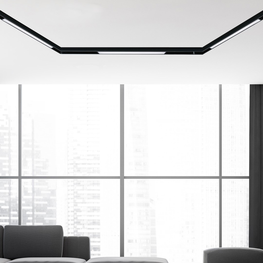 LED gaismeklis sliežu sistēmai MAGNETIC TRACK LED/12W/48V