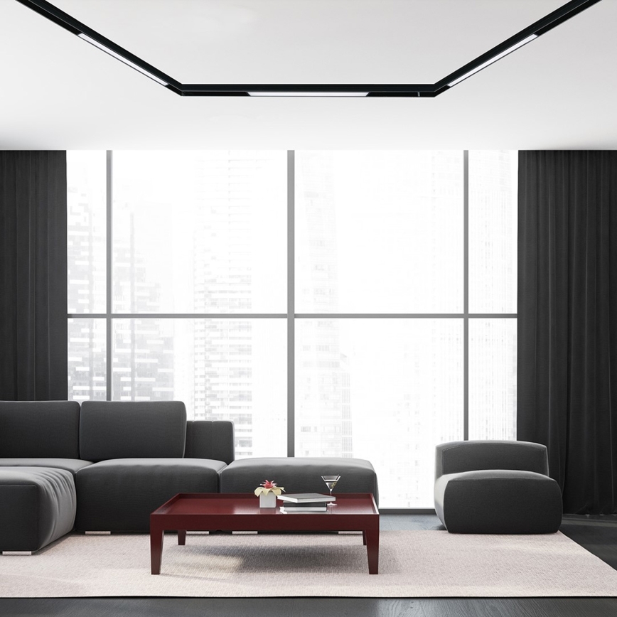 LED gaismeklis sliežu sistēmai MAGNETIC TRACK LED/12W/48V