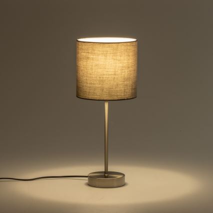 LED galda lampa 1xE14/5W/230V pelēka/matēts hroms