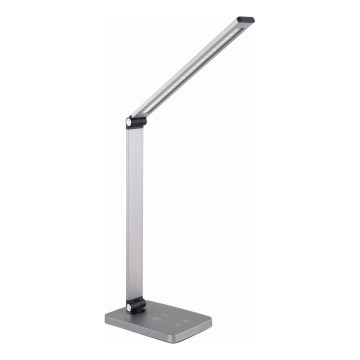 LED Galda lampa ar bezvadu lādētāju LED/10W/230V 3000/4000/4500/5000/6000K matēts hroms