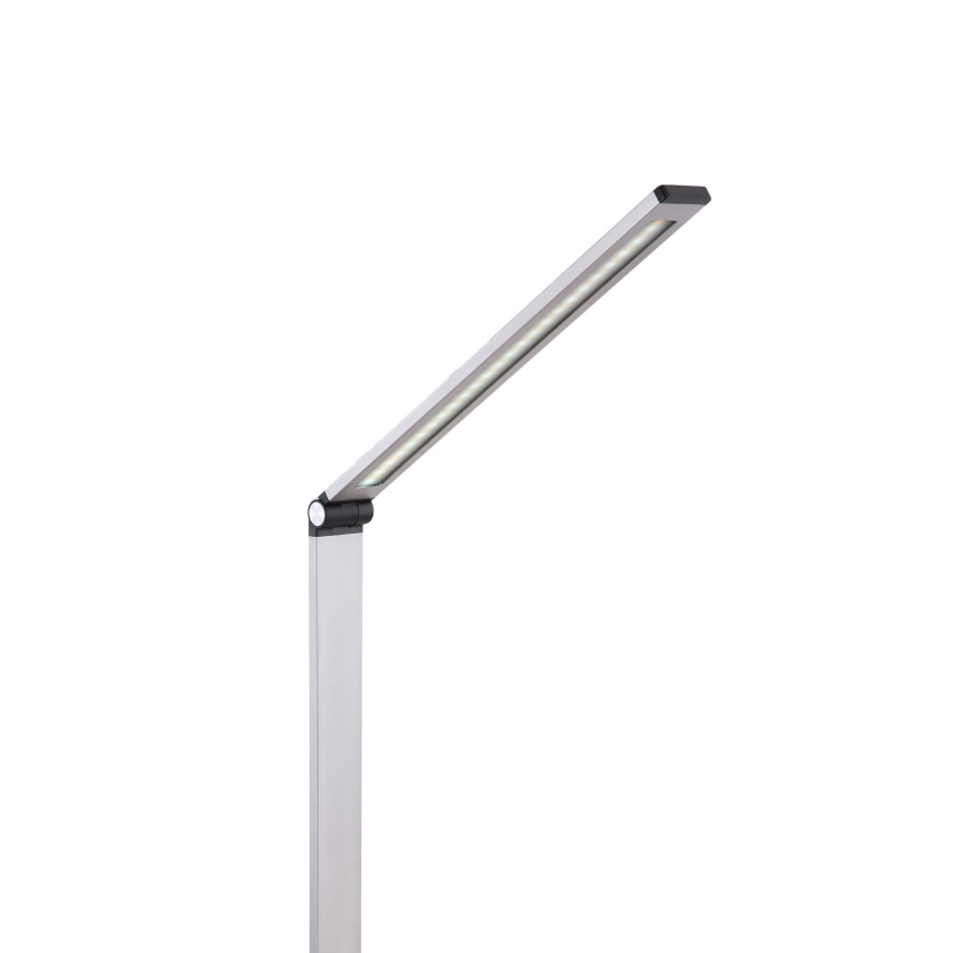 LED Galda lampa ar bezvadu lādētāju LED/10W/230V 3000/4000/4500/5000/6000K matēts hroms