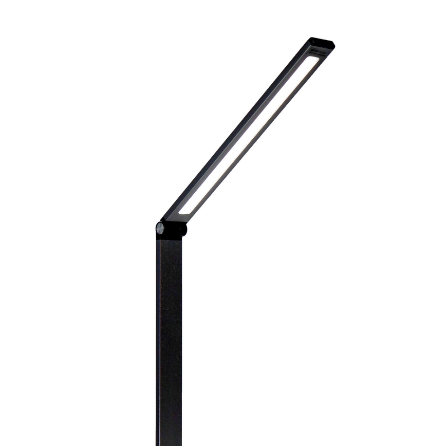 LED Galda lampa ar bezvadu lādētāju LED/10W/230V 3000/4000/4500/5000/6000K melna