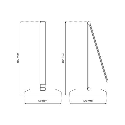 LED Galda lampa ar bezvadu uzlādi VARIO LED/5W/230V 3000-6000K balta