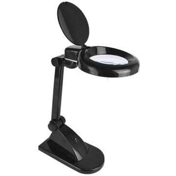 LED galda lampa ar lupu LED/6W/230V 6500K melna