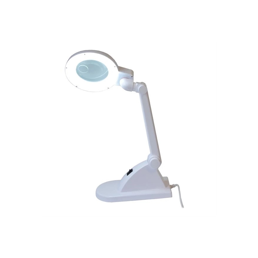 LED Galda lampa ar palielināmo stiklu LED/6W/230V balta