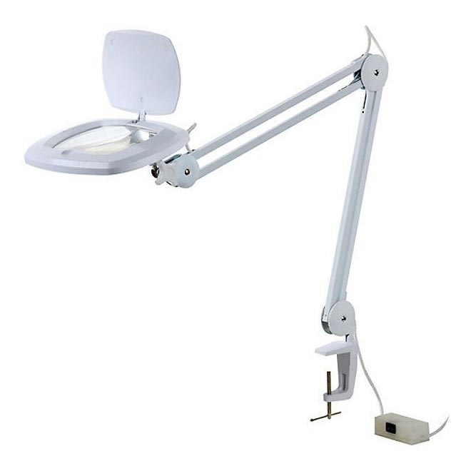 LED Galda lampa ar palielināmo stiklu LED/7W/230V 6500K balta