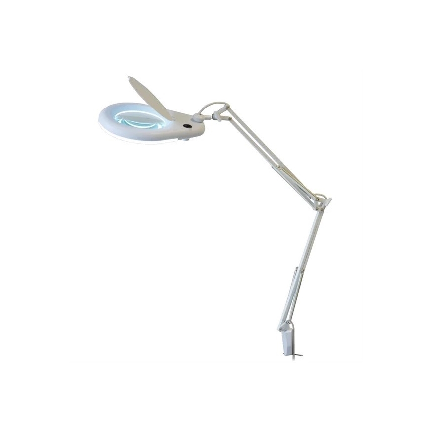 LED Galda lampa ar palielināmo stiklu LED/9W/230V balta/spīdīgi hromēts
