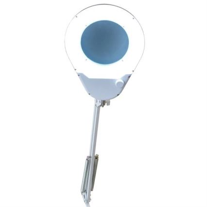 LED Galda lampa ar palielināmo stiklu LED/9W/230V balta/spīdīgi hromēts