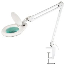 LED Galda lampa ar palielināmo stiklu LED/9W/230V balta