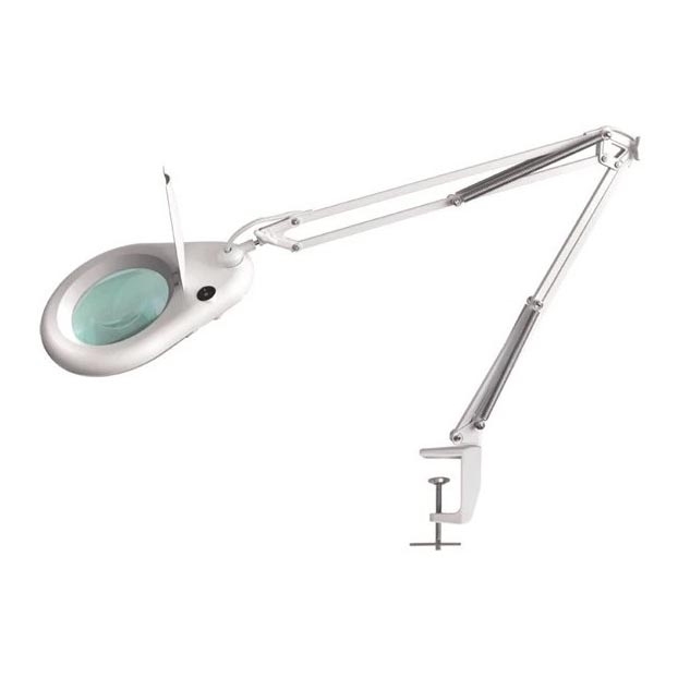 LED Galda lampa ar palielināmo stiklu LED/9W/230V balta/spīdīgi hromēts