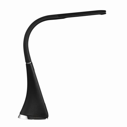 LED regulējama skārienvadāma galda lampa ar displeju LED/7W/5V melna