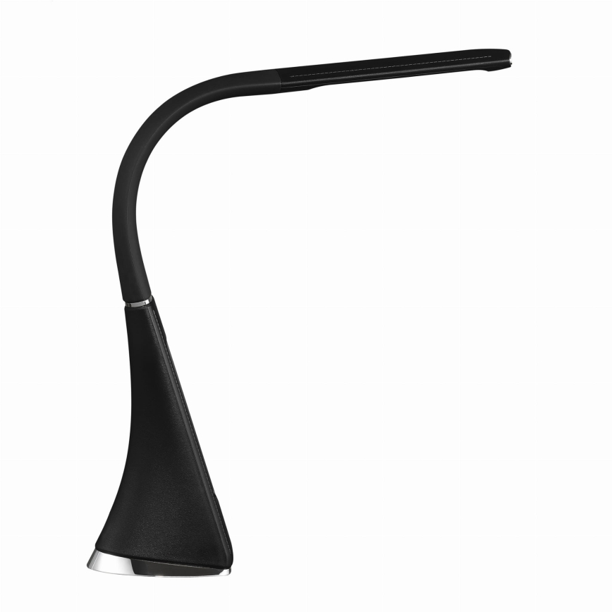 LED regulējama skārienvadāma galda lampa ar displeju LED/7W/5V melna