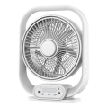 LED galda lampa ar ventilatoru LED/2W/230V balta