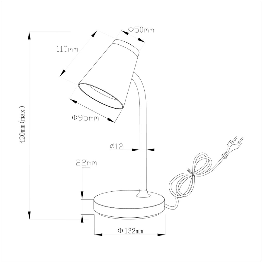 LED Galda lampa CHICO LED/4,5W/230V balta
