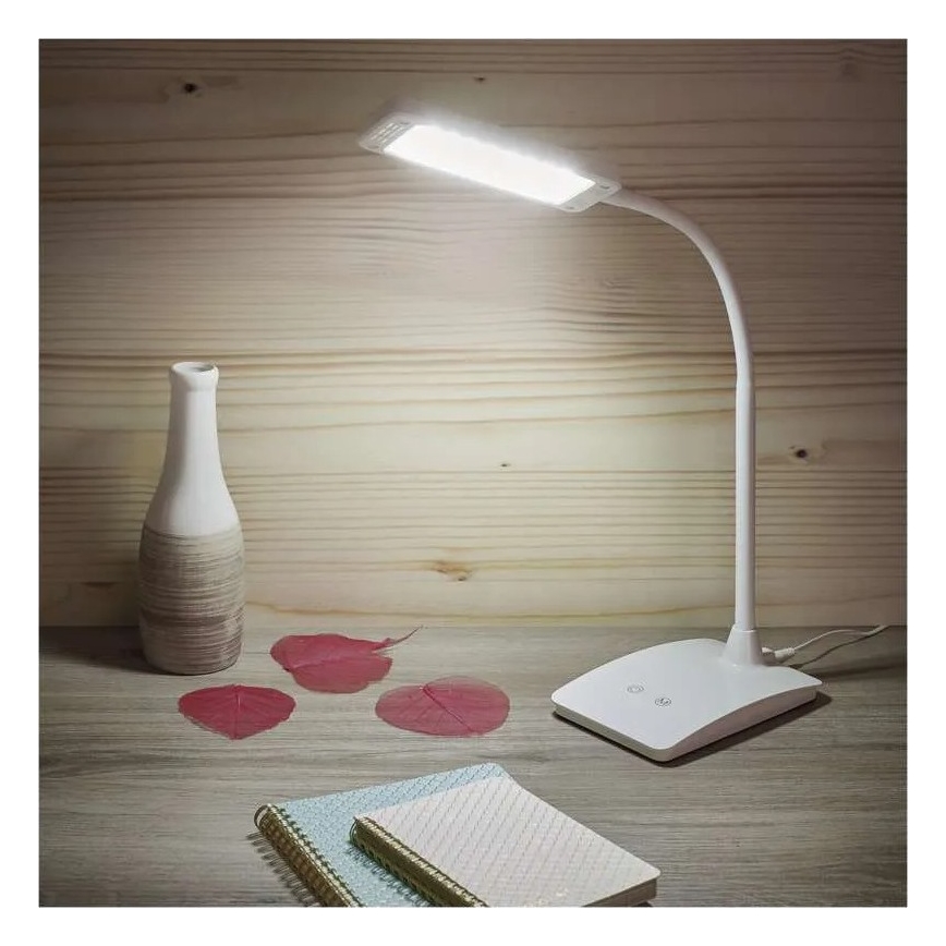 LED galda lampa EDDY ar regulējamu spilgtumu LED/6W/230V 3000/4500/6800K balta